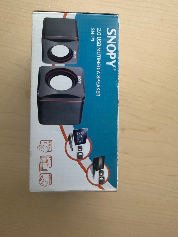 Snopy SN-21 Siyah 2.0 Usb Multimedya Hoparlör - Görsel 2