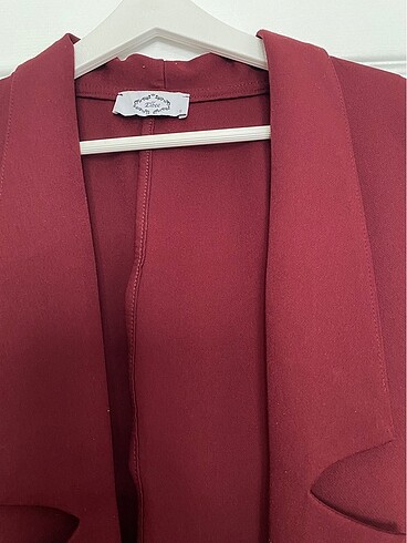 s Beden Bordo blazer ceket