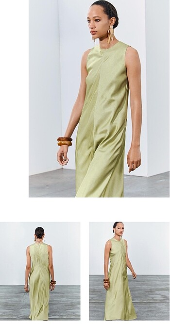 Zara Zara saten elbise
