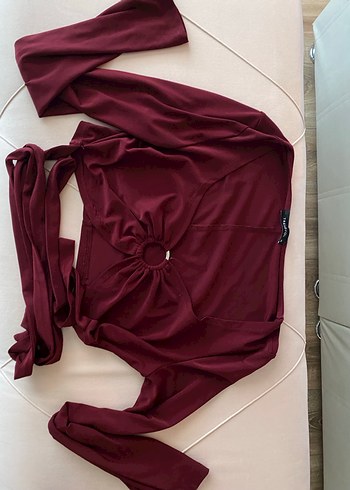 Bershka Bordo crop