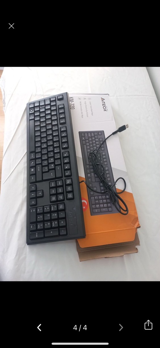 USB Kablolu Siyah A4Tech F Klavye - Görsel 2