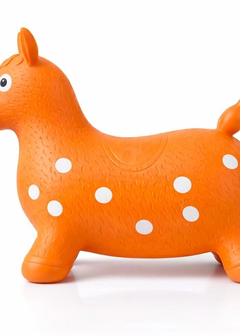 Turuncu Noktalı At Zıplayan Oyuncak ZIP ZIP OYUNCAK - Görsel 3