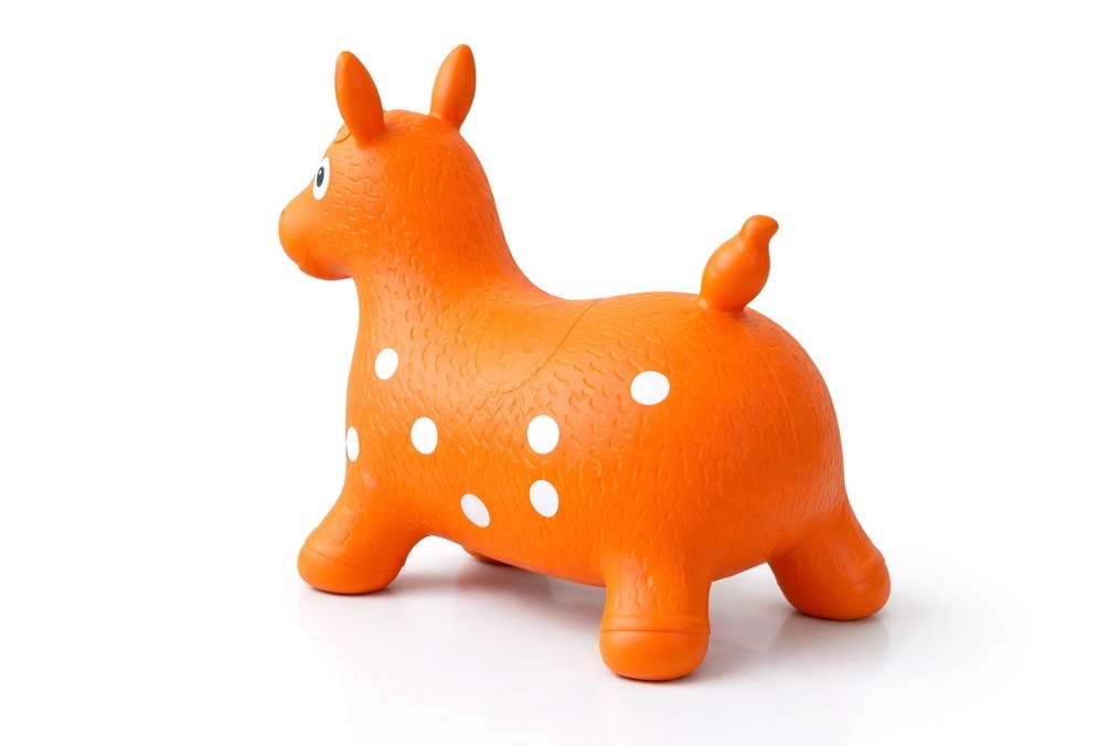 Turuncu Noktalı At Zıplayan Oyuncak ZIP ZIP OYUNCAK - Görsel 2