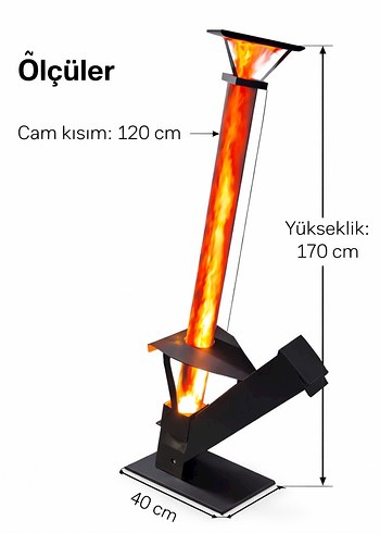 Atlantis Pelet Sobası Dış Mekan Isıtıcı - Görsel 7