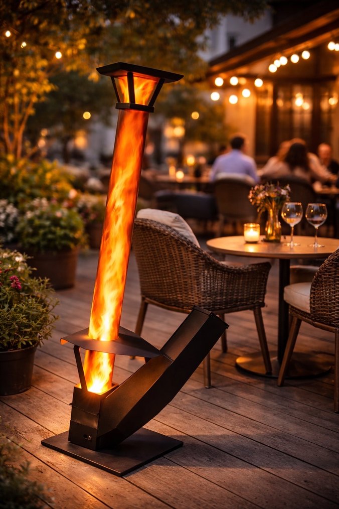 Atlantis Pelet Sobası Dış Mekan Isıtıcı - Görsel 2