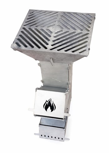 Taşınabilir Siyah Roket Sobası - Görsel 2