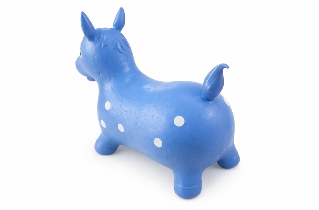 Mavi Noktalı Şişme Oyuncak At ÇOCUK ŞİŞME ZIP ZIP OYUNCAK - Görsel 3