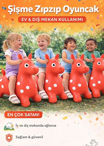 Pembe Noktalı Şişme Zıplayan Oyuncak ZIP ZIP oyuncak - Görsel 7