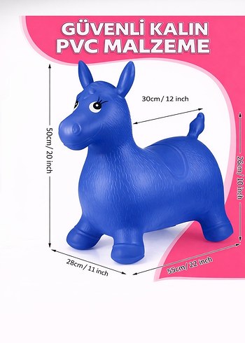 Pembe Noktalı Şişme Zıplayan Oyuncak ZIP ZIP oyuncak - Görsel 8