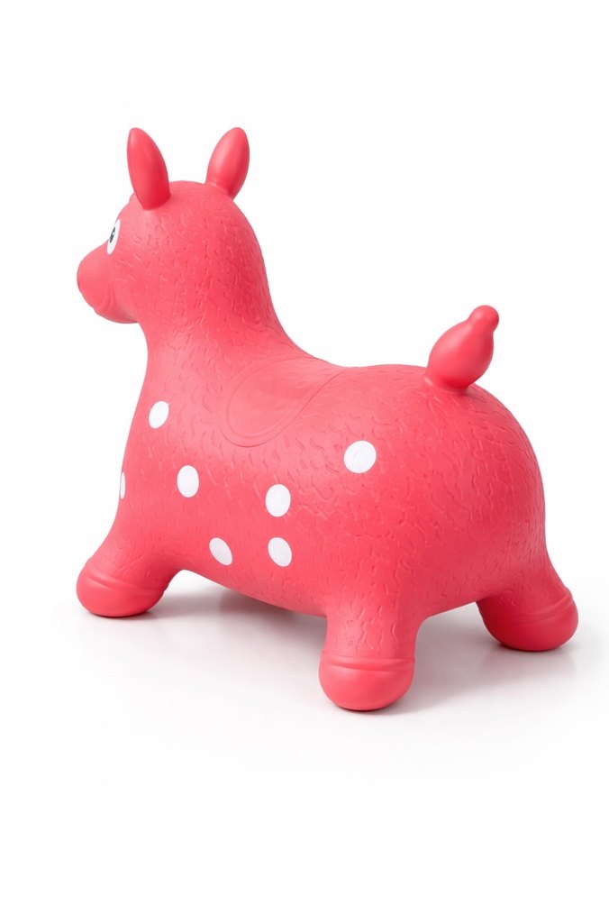 Pembe Noktalı Şişme Zıplayan Oyuncak ZIP ZIP oyuncak - Görsel 2