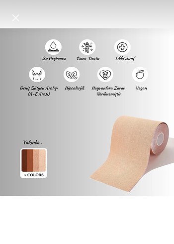 diğer Beden Bej Göğüs Dikleştirme Bandı 5 METRE