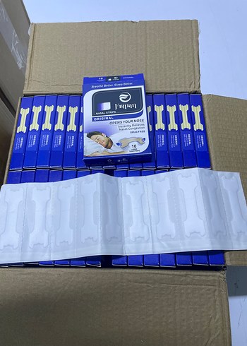 Frapan Burun Bandı Orijinal 10lu Mavi hormala bandı uyku bandı - Görsel 3