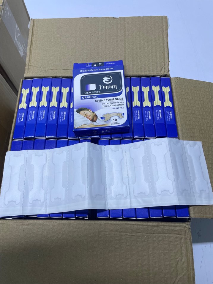 Frapan Burun Bandı Orijinal 10lu Mavi hormala bandı uyku bandı - Görsel 3