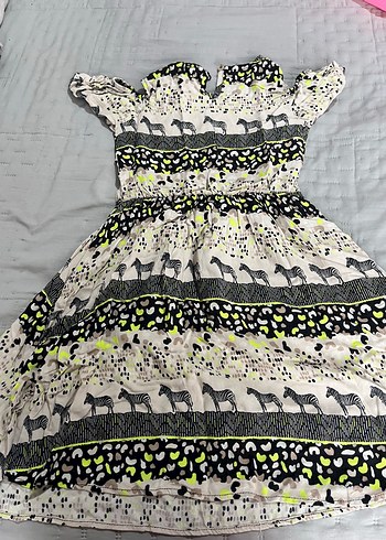 Desenli, Bohem Straplez Kadın Elbise - Görsel 2