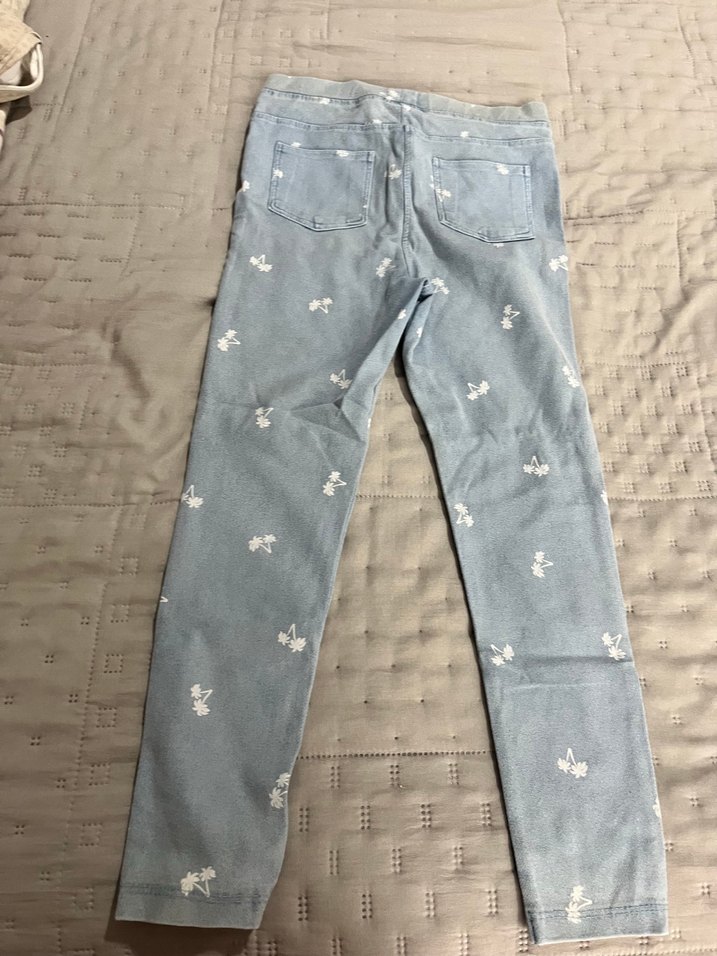 Mavi Düğmeli Kız Kot Pantolon - Görsel 2