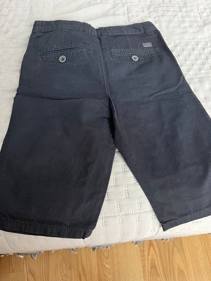 Siyah Erkek Çocuk Bol Kesim Denim Şort - Görsel 2