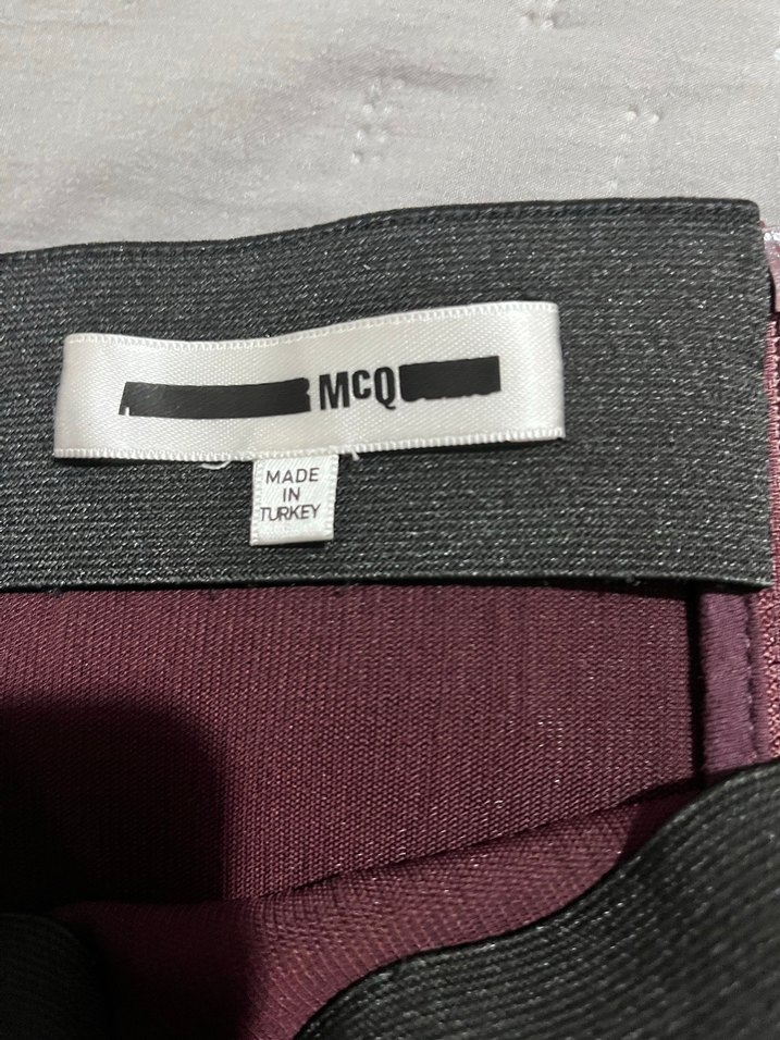 Bordo Pilili Midi Mini Etek - Görsel 3