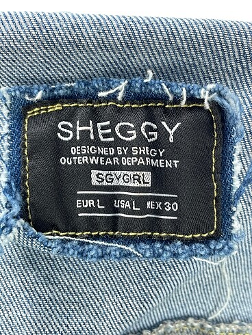 l Beden mavi Renk Vintage Love Kot Ceket %70 İndirimli.