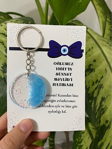 Dagıtmalık Mavi kum anahtarlık - Görsel 2