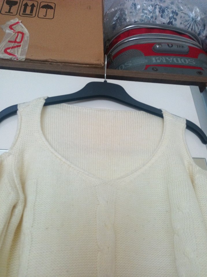 Beyaz Triko Kadın Kazak - Görsel 3