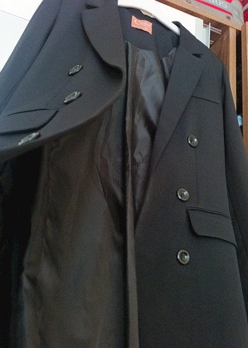 Siyah Düğmeli Kadın Blazer Ceket - Görsel 4
