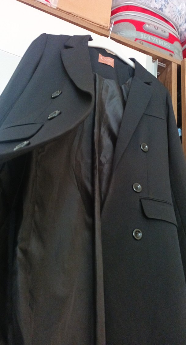 Siyah Düğmeli Kadın Blazer Ceket - Görsel 4