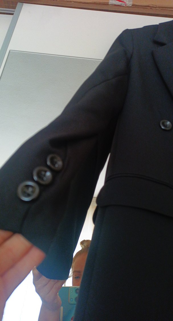 Siyah Düğmeli Kadın Blazer Ceket - Görsel 5