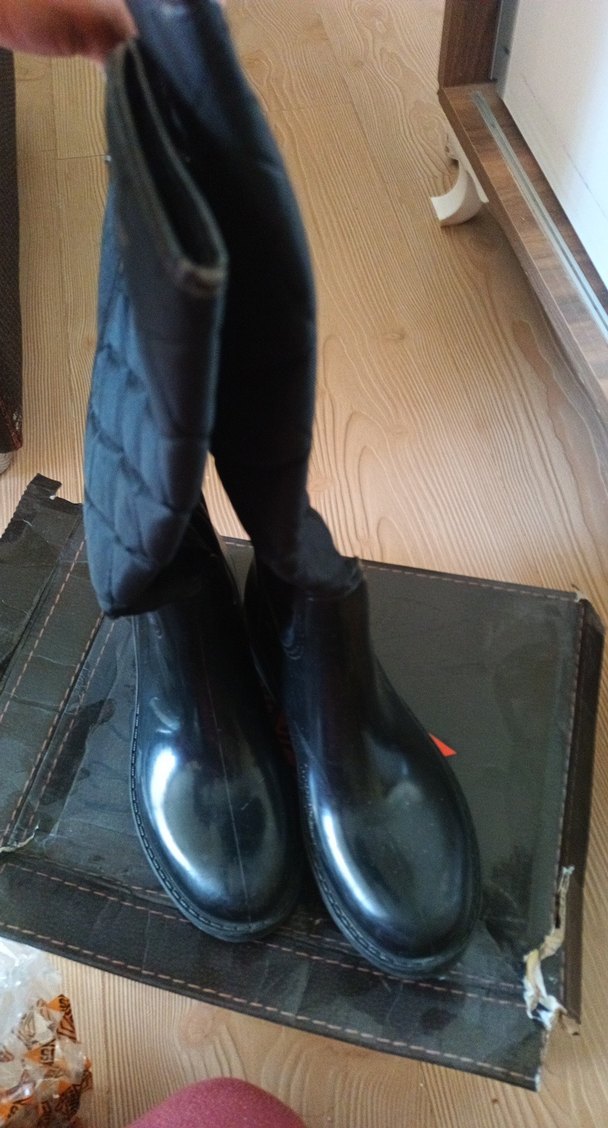 Siyah Tokalı Dizüstü Biker Çizme - Görsel 2