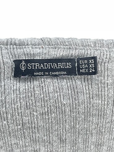 xs Beden gri Renk Stradivarius Bluz %70 İndirimli.