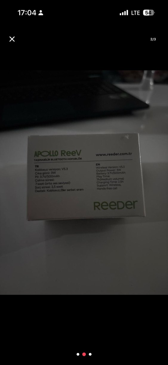 Reeder mini bluetooth hoparlör - Görsel 2