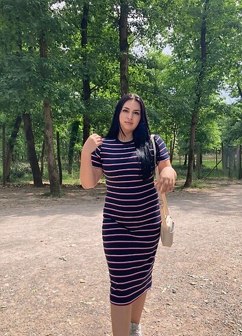 Kısa kollu yazlık elbise