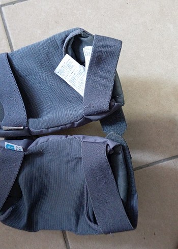 Gri Beyaz Motosiklet Dizlikleri Velcro Bantlı - Görsel 3