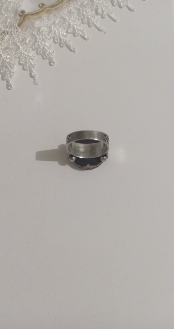 Klasik Erkek Osmanlı tuğrası gümüş Yüzük - Görsel 3