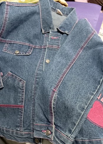 kız çocuk kot ceket 8,9, yaş - Görsel 3