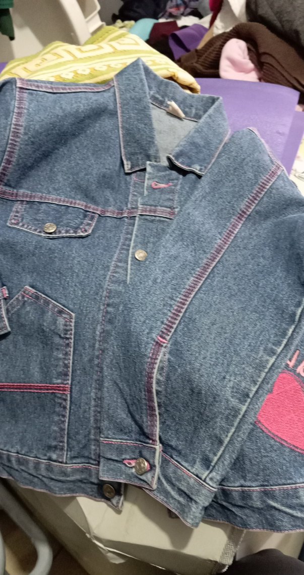 kız çocuk kot ceket 8,9, yaş - Görsel 3