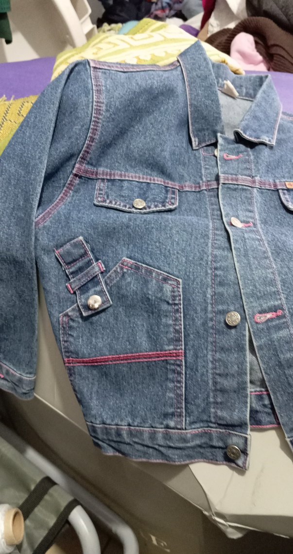 kız çocuk kot ceket 8,9, yaş - Görsel 2