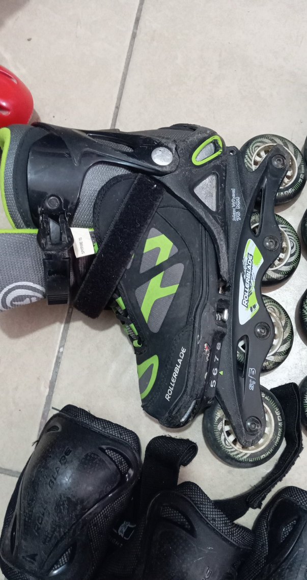 Yeşil Desenli Erkek Pateni ve Koruyucu Seti 
36-40 olur - Görsel 4