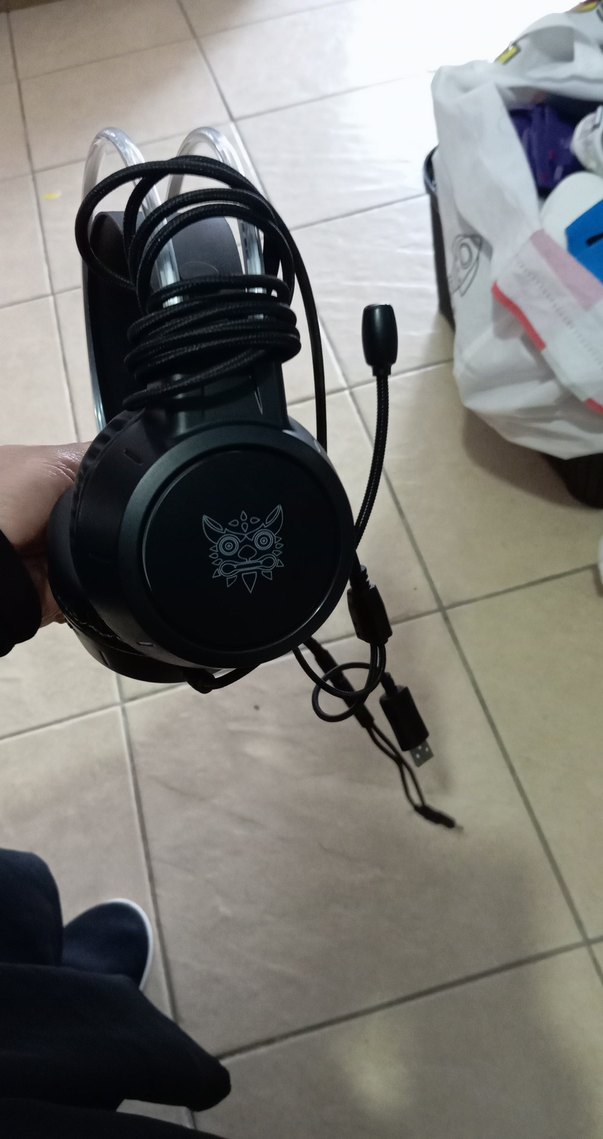 Siyah Gri Kablolu Gaming Kulaklık sıfırdan farksız - Görsel 3