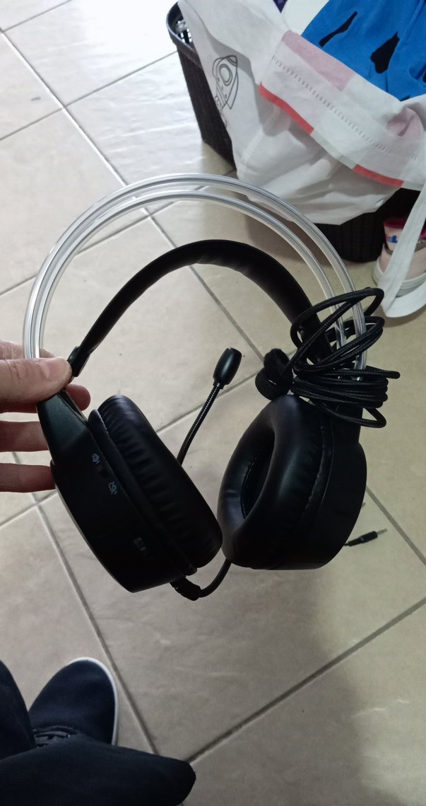 Siyah Gri Kablolu Gaming Kulaklık sıfırdan farksız - Görsel 2
