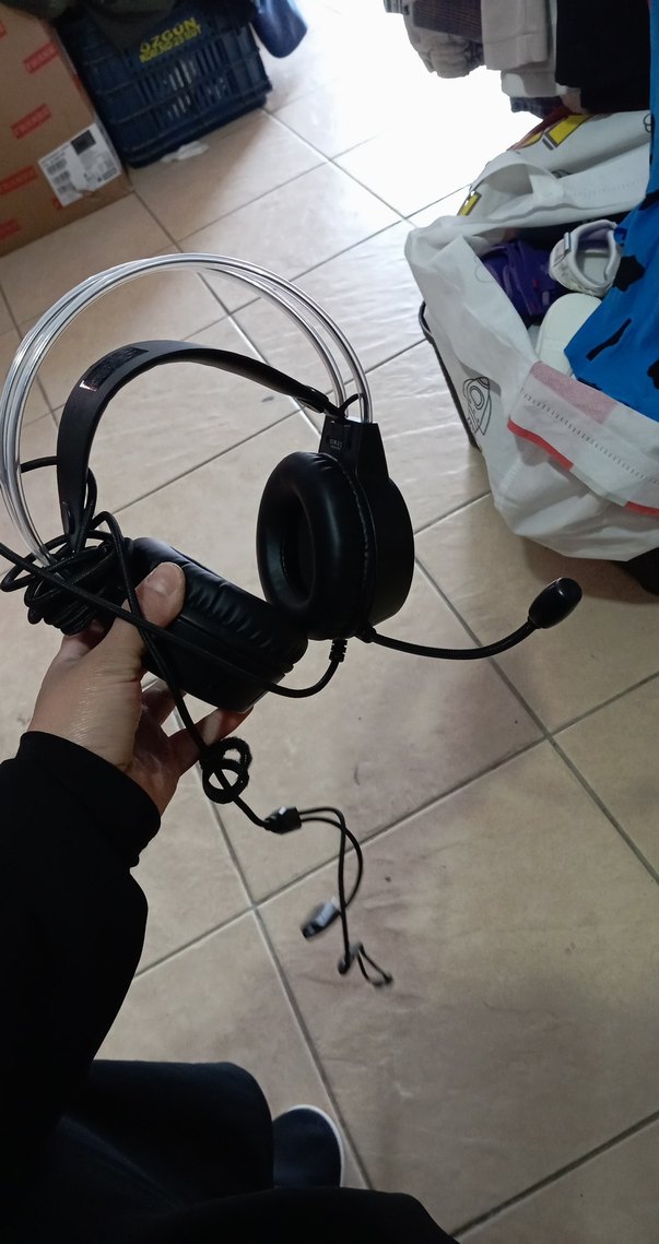 Siyah Gri Kablolu Gaming Kulaklık sıfırdan farksız - Görsel 4