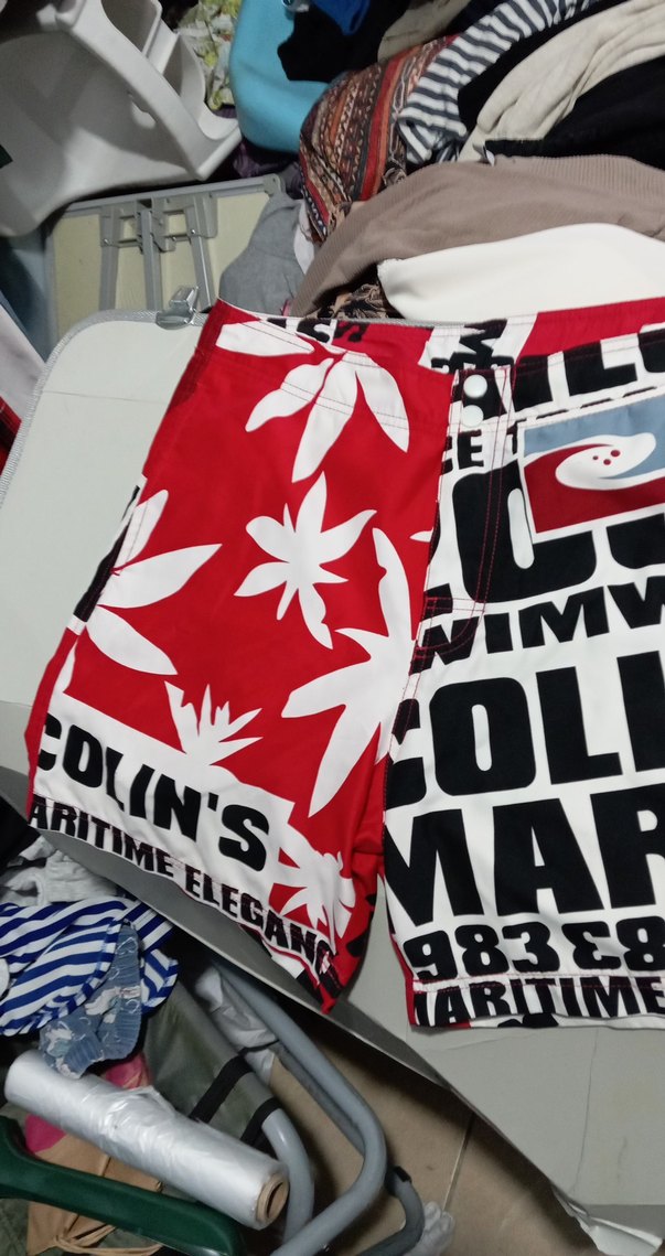 Renkli Baskılı Loose Fit Erkek Mayo Şort - Görsel 2