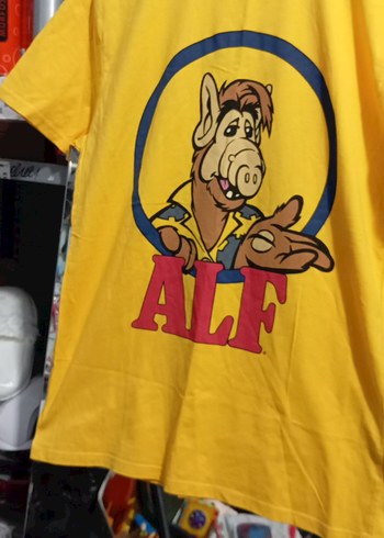 Sarı Baskılı Kısa Kollu Tişört 2 defa giyildi - Görsel 2