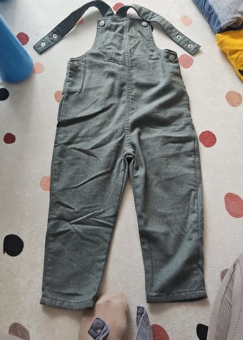 Gri Denim Erkek Çocuk Bol Kesim Tulum