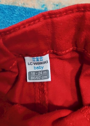 LC Waikiki Erkek Çocuk Kırmızı Düğmeli Pantolon