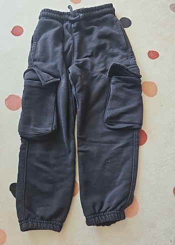4 Yaş Beden Siyah Erkek Çocuk Street Wear Pantolon