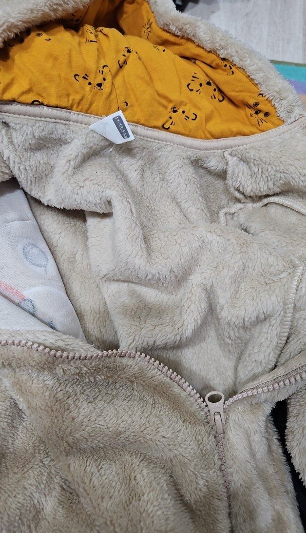 Kahverengi Peluş Bebek Tulumu - Görsel 3