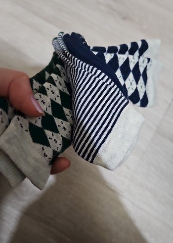 17 Beden çeşitli Renk Erkek Çocuk Çok Renkli Batik Desenli corap