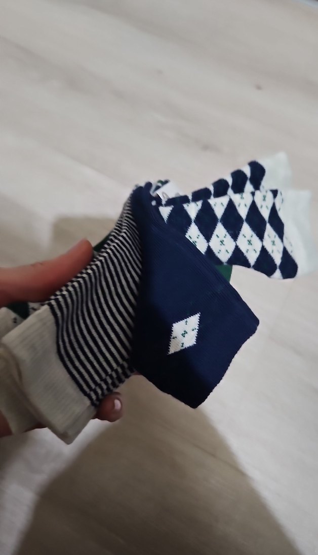 Erkek Çocuk Çok Renkli Batik Desenli corap - Görsel 3