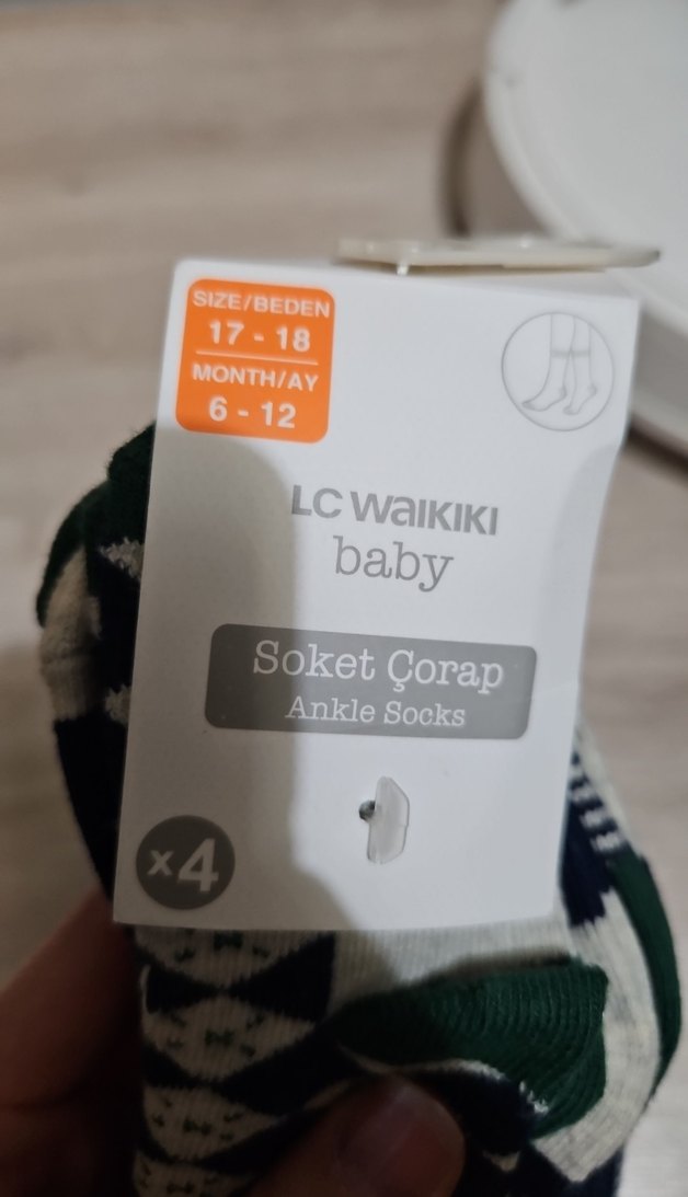 Erkek Çocuk Çok Renkli Batik Desenli corap - Görsel 5