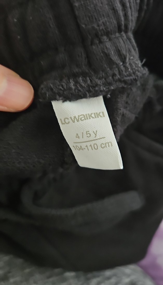 erkek cocuk için Siyah Rahat Kesim Pantolon - Görsel 4